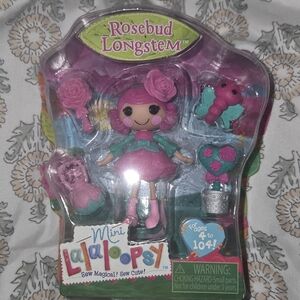 Mini Lalaloopsy Rosebud Longstem Doll - Pink and Green